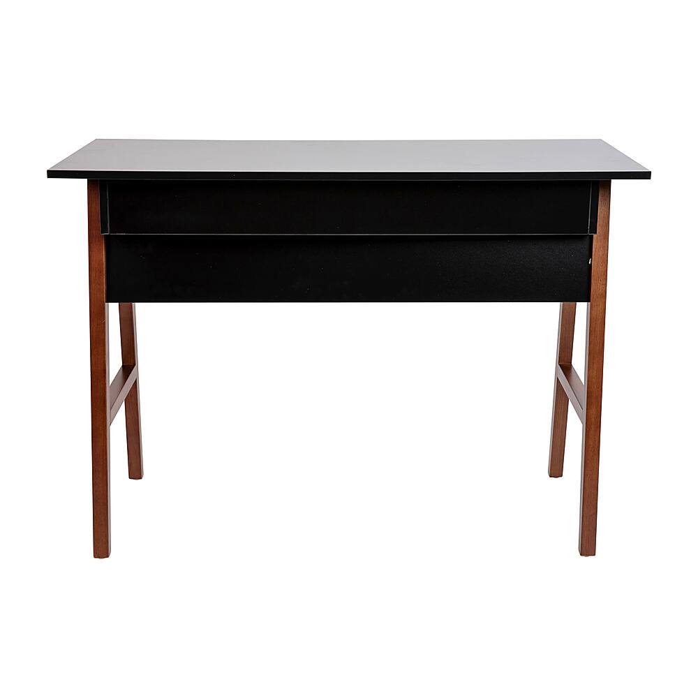 Alt View 14. Alamont Home - Darla Rectangle Modern Laminate Home Office Desk - Black/Walnut.