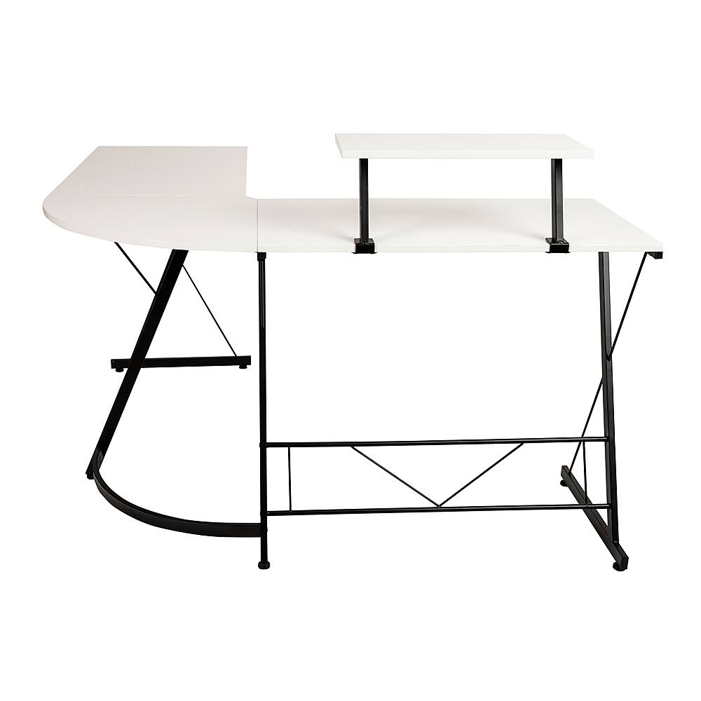 Alt View 15. Alamont Home - Ginny L Contemporary Laminate Home Office Desk - White/Black.