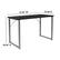 Alt View 13. Alamont Home - Harvey Rectangle Contemporary Laminate Home Office Desk - Black.