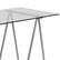 Alt View 12. Alamont Home - Rectangle Contemporary Glass Home Office Desk with Metal Frame - Clear/Chrome.