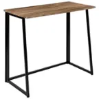 Front. Alamont Home - Walker Rectangle Modern Laminate  Home Office Desk - Rustic.