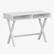 Front. Alamont Home - Dolly Rectangle Modern Laminate Home Office Desk - White.