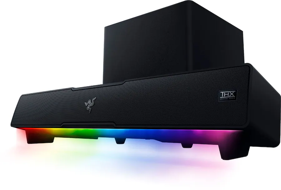 Alt View 14. Razer - Leviathan V2 Bluetooth Gaming Speakers with RGB Lighting (2-Piece) - Black.