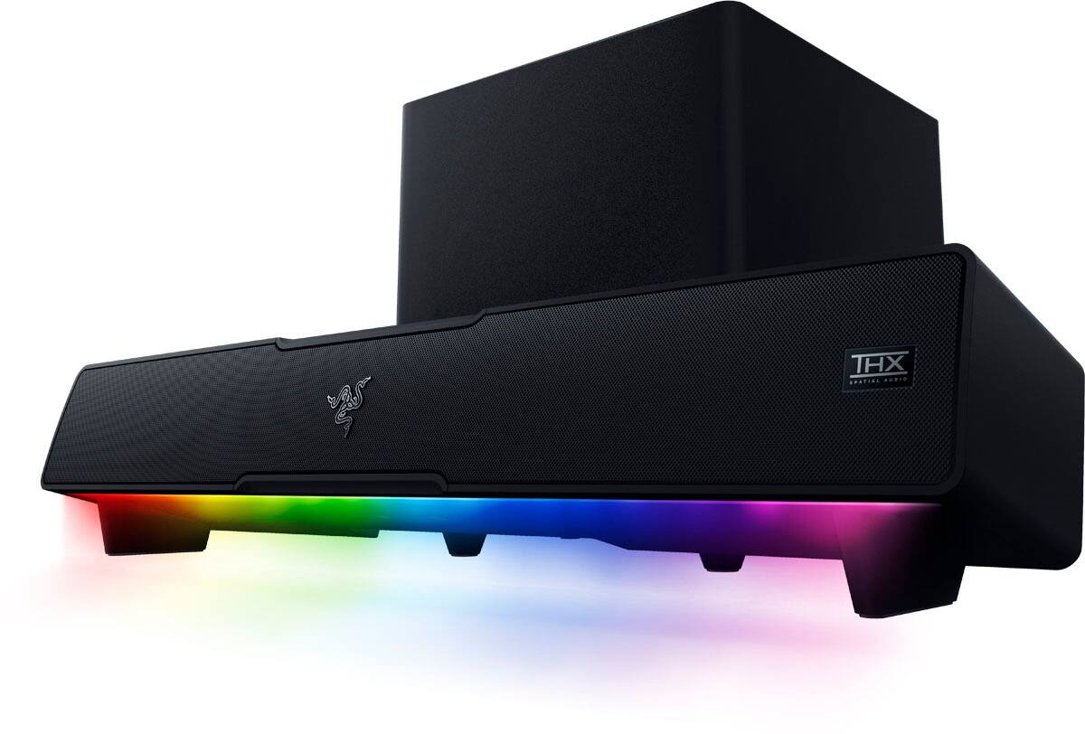 Alt View 14. Razer - Leviathan V2 Bluetooth Gaming Speakers with RGB Lighting (2-Piece) - Black.