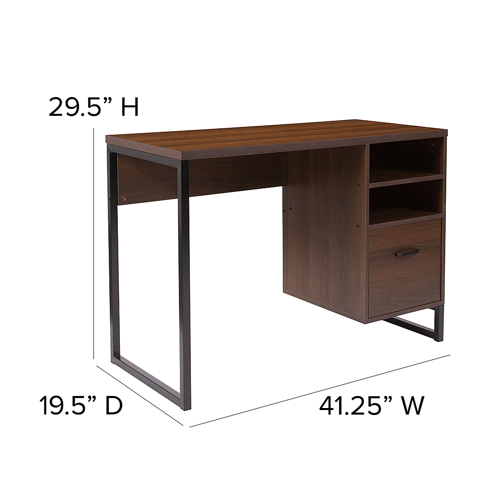Flash Furniture Northbrook Rectangle Laminate 1-Drawer Home Office Desk  Rustic NAN-NJ-HD10168-GG - Best Buy