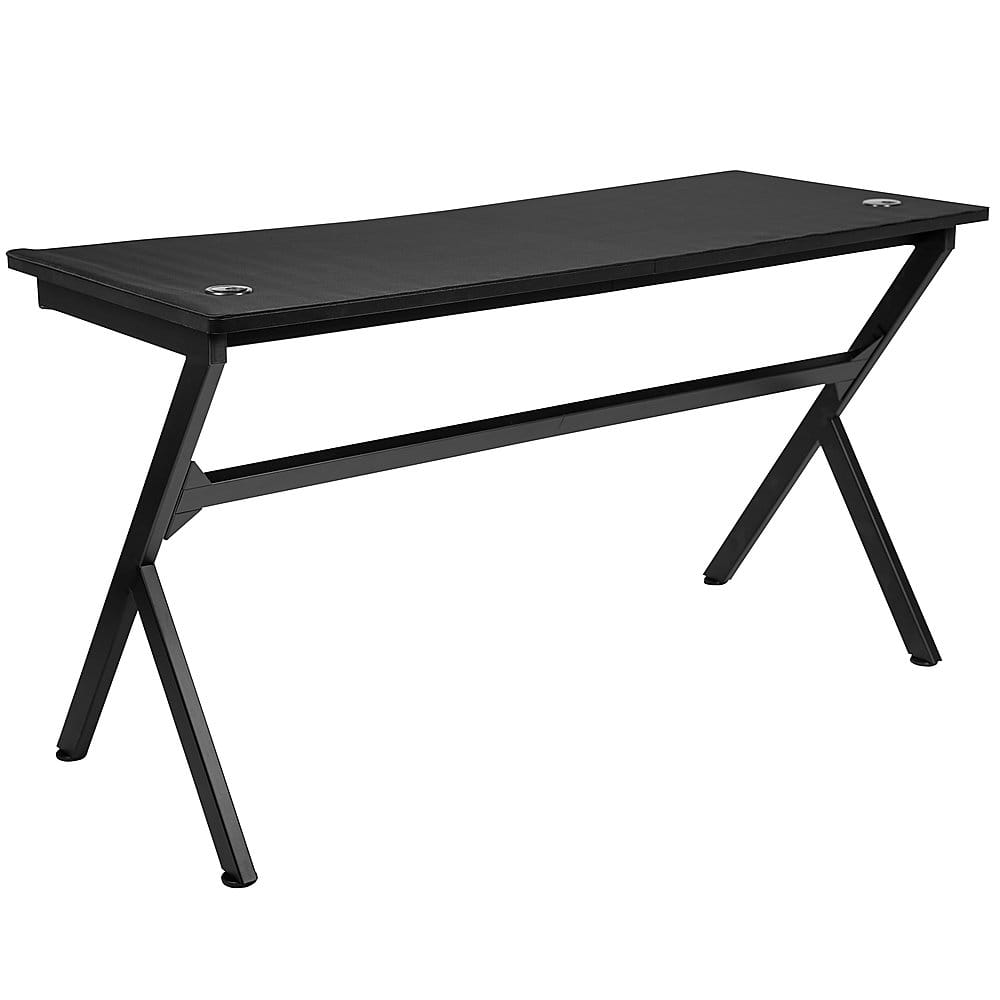 Alt View 15. Alamont Home - Duncan Rectangle Modern Laminate Gaming Desk - Black.