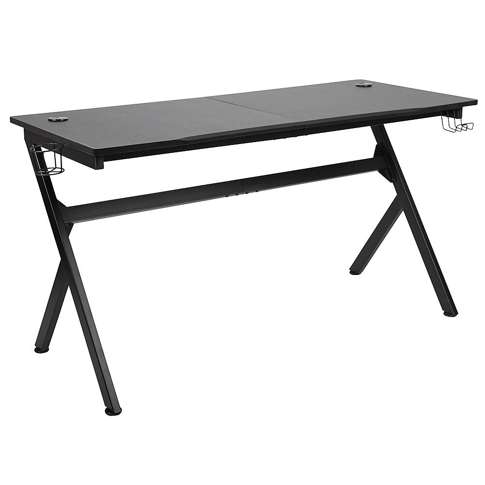 Alt View 18. Alamont Home - Duncan Rectangle Modern Laminate Gaming Desk - Black.
