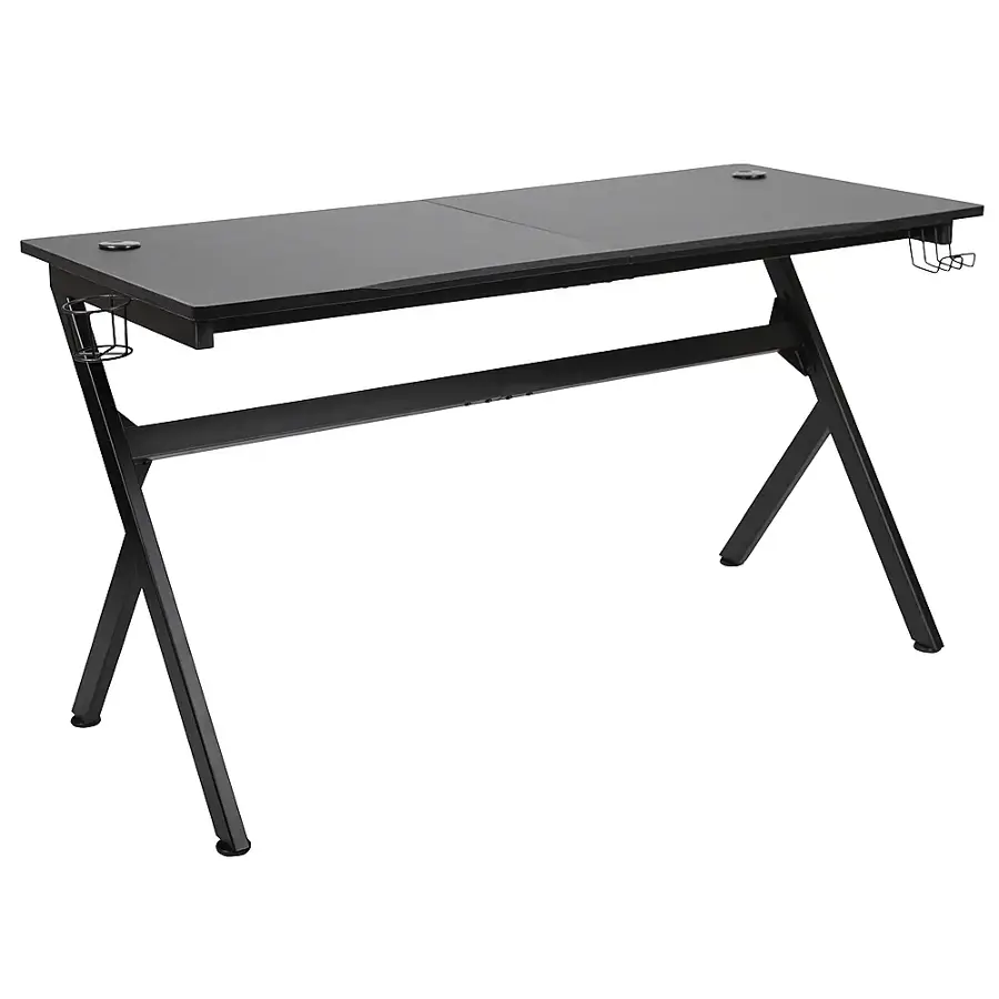Alt View 18. Alamont Home - Duncan Rectangle Modern Laminate  Gaming Desk - Black.