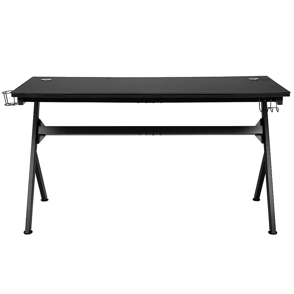 Alt View 11. Alamont Home - Duncan Rectangle Modern Laminate Gaming Desk - Black.