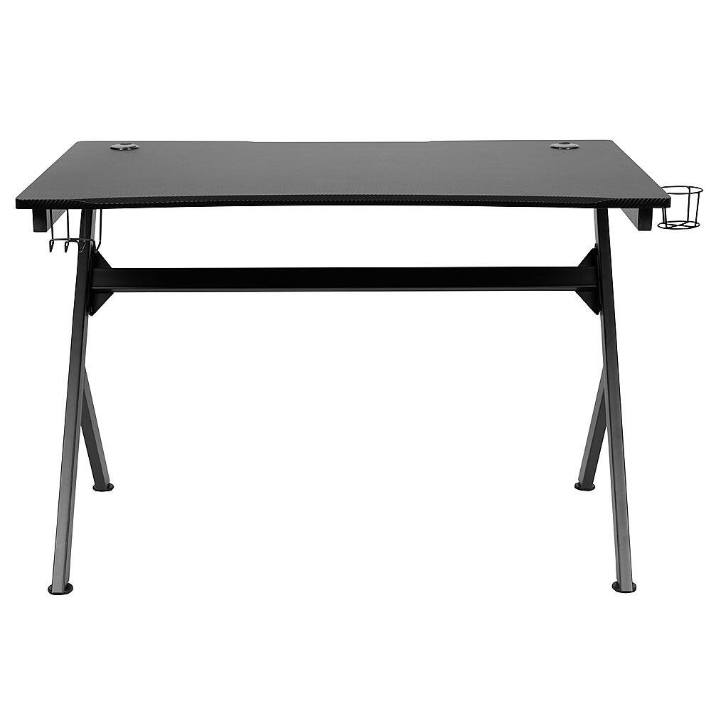 Alt View 11. Alamont Home - Duncan Rectangle Modern Laminate Gaming Desk - Black.