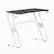 Front. Alamont Home - Fisher Rectangle Contemporary Laminate Gaming Desk - White.