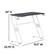 Alt View 13. Alamont Home - Fisher Rectangle Contemporary Laminate Gaming Desk - White.