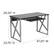 Alt View 12. Alamont Home - Salvador Rectangle Contemporary Laminate Home Office Desk - Black.