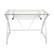 Alt View 11. Alamont Home - Jude Rectangle Contemporary Glass Home Office Desk - White.
