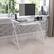 Alt View 12. Alamont Home - Jude Rectangle Contemporary Glass Home Office Desk - White.