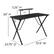 Alt View 13. Alamont Home - Mallot Rectangle Contemporary Laminate Gaming Desk - Black.