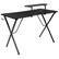 Alt View 14. Alamont Home - Mallot Rectangle Contemporary Laminate Gaming Desk - Black.