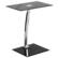 Front. Alamont Home - Eads Rectangle Contemporary Glass Laptop Desk - Silk Black Top/Chrome Frame.