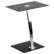 Alt View 11. Alamont Home - Eads Rectangle Contemporary Glass Laptop Desk - Silk Black Top/Chrome Frame.