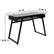 Alt View 12. Alamont Home - Huntley Rectangle Contemporary Glass Home Office Desk - Clear/Black.