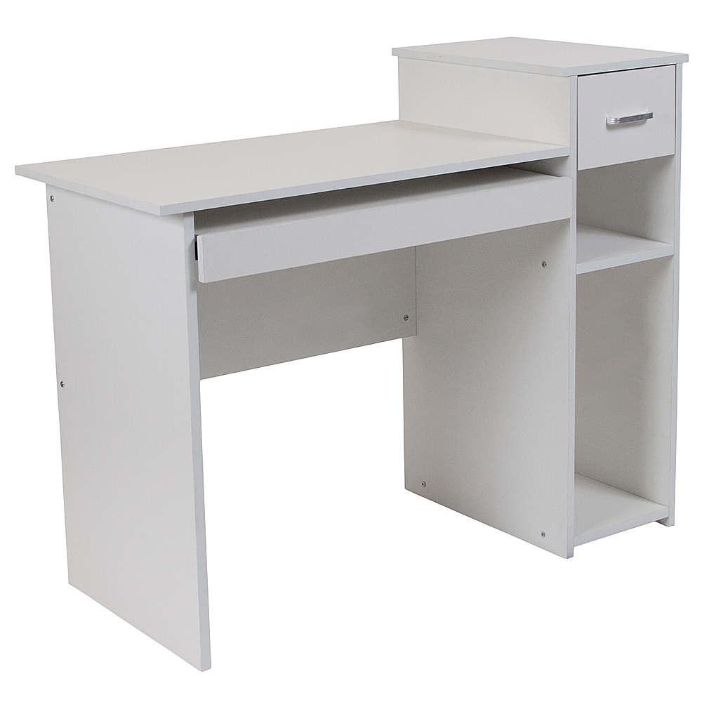 Flash Furniture Highland Park Rectangle Contemporary Laminate 1-Drawer Home Office  Desk White NAN-NJ-HD3518-W-GG - Best Buy