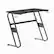 Front. Alamont Home - Fisher Rectangle Contemporary Laminate Gaming Desk - Black.
