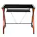 Alt View 15. Alamont Home - Jude L Contemporary Glass Home Office Desk - Black.