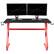 Alt View 15. Alamont Home - Fisher Rectangle Contemporary Laminate Gaming Desk - Red.