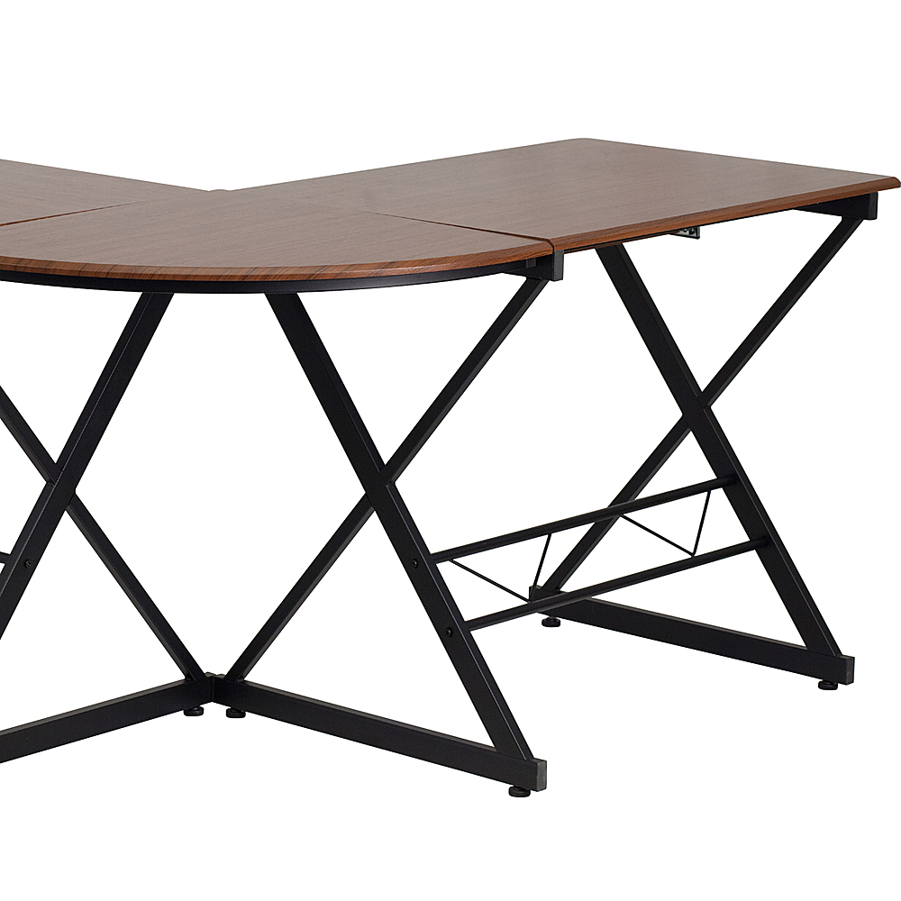 Alt View 18. Alamont Home - Singleton L Contemporary Laminate Home Office Desk - Teakwood.