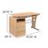 Alt View 13. Alamont Home - Joshua Rectangle Contemporary Laminate Home Office Desk - Maple.