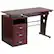 Front. Alamont Home - Joshua Rectangle Contemporary Laminate 3-Drawer Home Office Desk - Mahogany.
