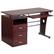 Alt View 14. Alamont Home - Joshua Rectangle Contemporary Laminate 3-Drawer Home Office Desk - Mahogany.