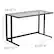 Alt View 12. Alamont Home - Singleton Rectangle Contemporary Glass Home Office Desk - Clear/Black.