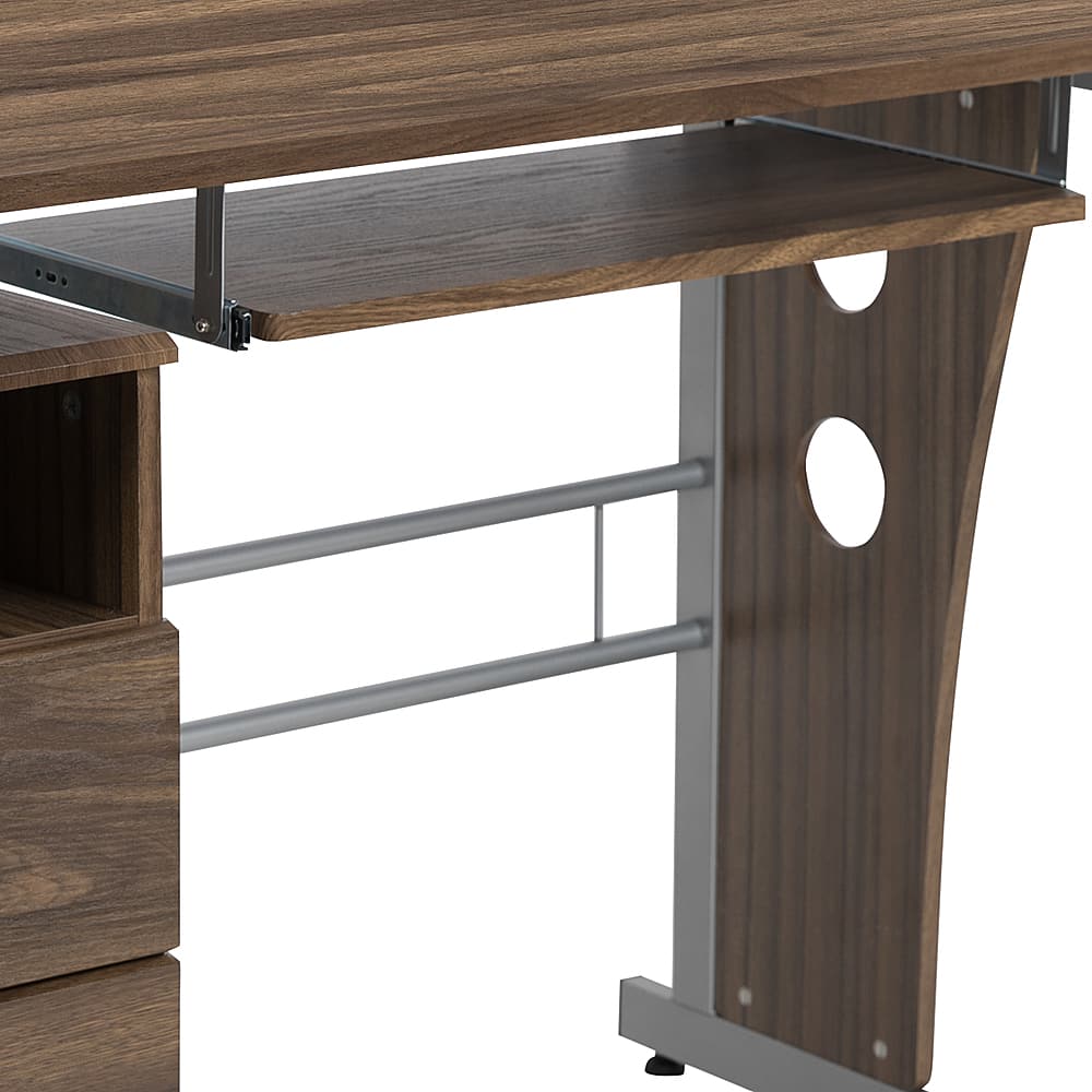 Alt View 17. Alamont Home - Joshua Rectangle Contemporary Laminate Home Office Desk - Rustic Walnut.