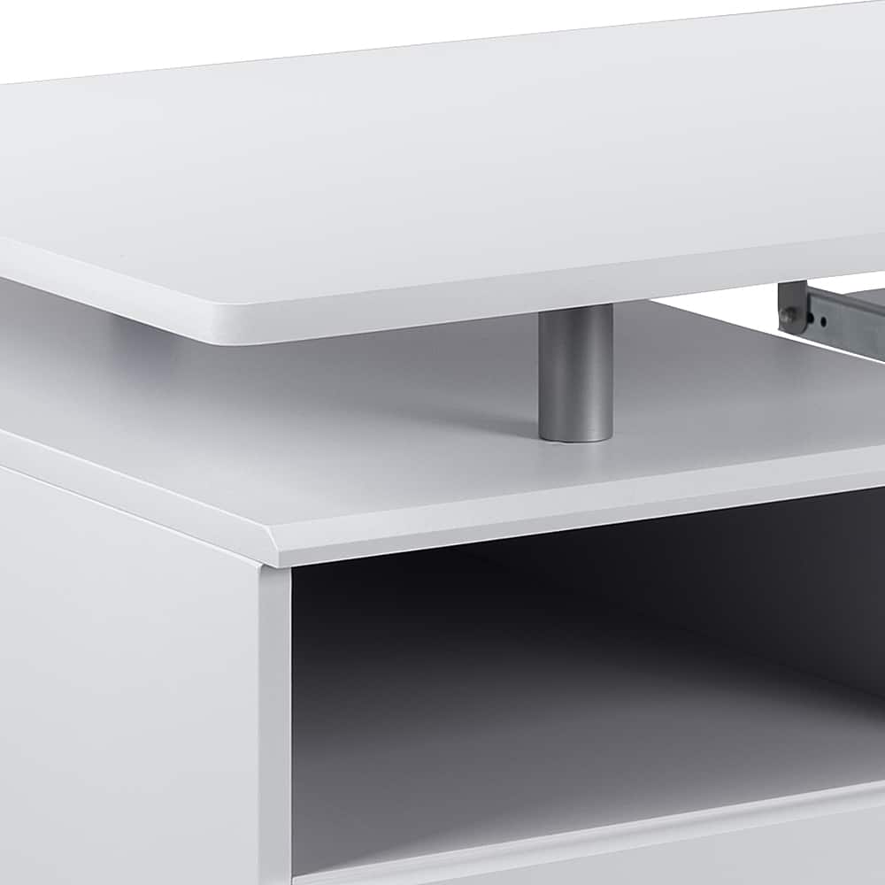 Alt View 15. Alamont Home - Joshua Rectangle Contemporary Laminate Home Office Desk - White.