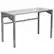 Front. Alamont Home - Jayden Rectangle Contemporary Glass Home Office Desk - Clear/Silver.