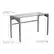 Alt View 12. Alamont Home - Jayden Rectangle Contemporary Glass Home Office Desk - Clear/Silver.