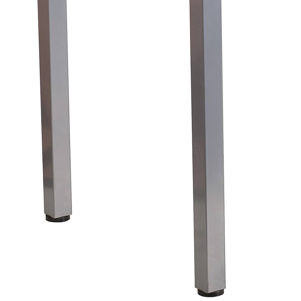 Alt View 16. Alamont Home - Jayden Rectangle Contemporary Glass Home Office Desk - Clear/Silver.