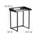 Alt View 12. Alamont Home - Jayden Rectangle Contemporary Glass Home Office Desk - Clear/Black.
