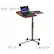 Alt View 12. Alamont Home - Dunbar Rectangle Contemporary Laminate Laptop Desk - Cherry.