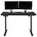 Front. Alamont Home - Tanner Rectangle Modern Engineered Wood Height-Adjustable Standing Desk in Black - Black.