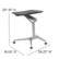 Alt View 13. Alamont Home - Gia Rectangle Contemporary Laminate Sit and Stand Desk - Black.