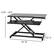 Alt View 13. Alamont Home - Ko Rectangle Contemporary Laminate Desk Riser - Black.