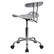 Alt View 14. Alamont Home - Elliott Contemporary Plastic Swivel Office Chair - Silver.