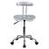 Alt View 11. Alamont Home - Elliott Contemporary Plastic Swivel Office Chair - Silver.
