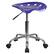 Front. Alamont Home - Taylor Contemporary Plastic Stool - Deep Blue.