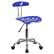 Front. Alamont Home - Elliott Contemporary Plastic Swivel Office Chair - Nautical Blue.