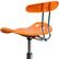 Alt View 17. Alamont Home - Elliott Contemporary Plastic Swivel Office Chair - Orange.