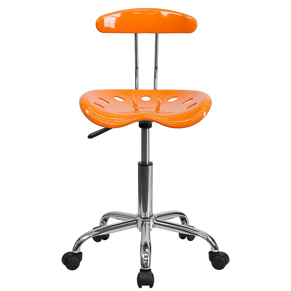Alamont Home Elliott Contemporary Plastic Swivel Office Chair Orange