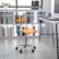 Alt View 12. Alamont Home - Elliott Contemporary Plastic Swivel Office Chair - Orange.